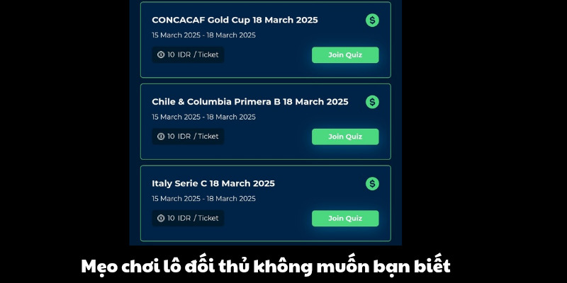 Cách đánh lô xiên, bí mật đối thủ không muốn bạn biết
